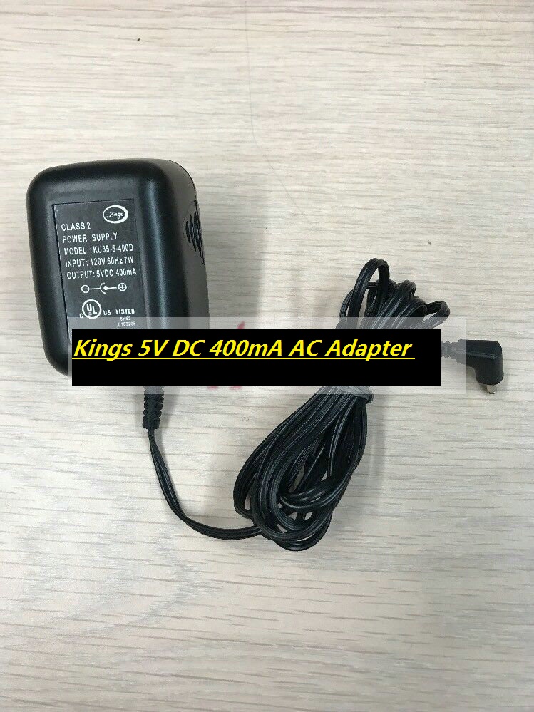 *Brand NEW*5V DC 400mA AC Adapter Charger Kings KU35-5-400D Power Supply